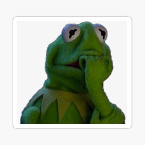 "Kermit meme" Sticker for Sale by AllisonT07 Redbubble