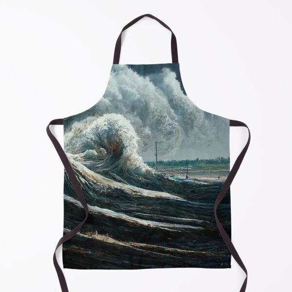 Item preview, Large waves washing over the beach designed and sold by Galviato.