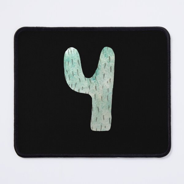 Item preview, Number four figure blue a watercolor textured black designed and sold by Yana Mustafina | Boho Soulful Designs.