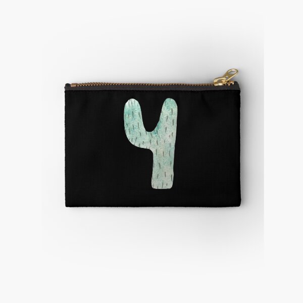 Item preview, Number four figure blue a watercolor textured black designed and sold by Yana Mustafina | Boho Soulful Designs.