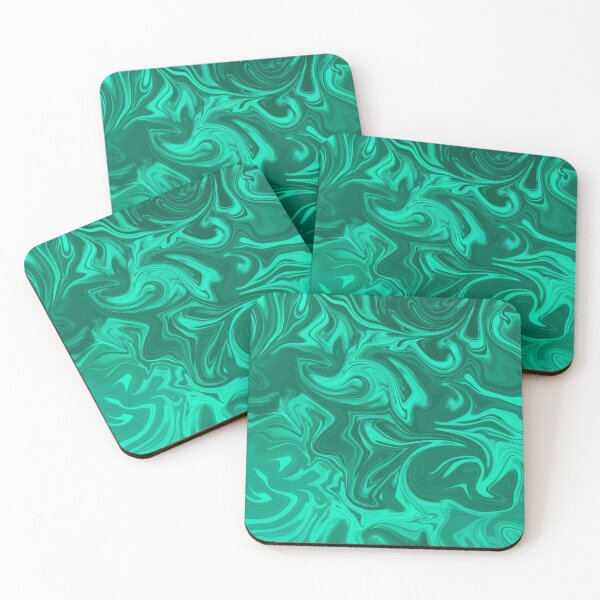 Item preview, Marble Liquid Pattern Green Watercolor Palette 8 designed and sold by Janzay.