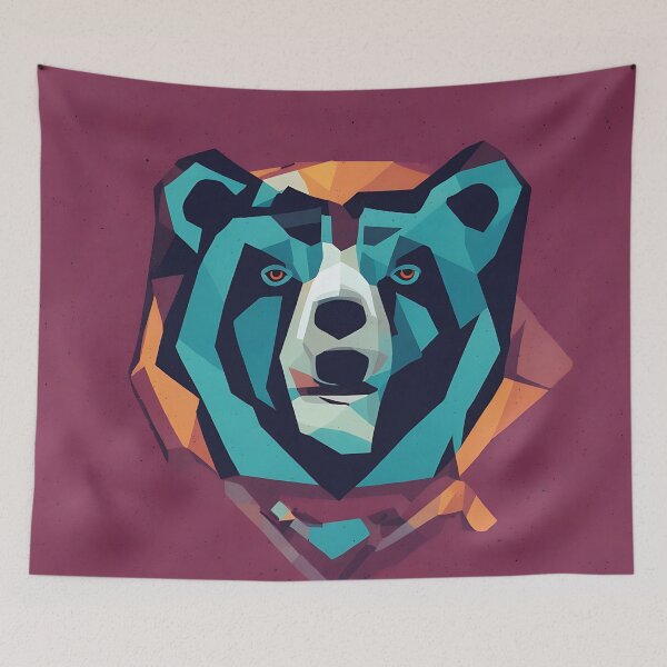 Artikelvorschau, Bear logo, geometric, vector, symmetrical, minimalism entworfen und verkauft von DrawItOnce.