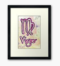 Virgo, astrology, zodiac, horoscopes, star sign Framed Print