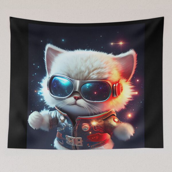 Item preview, Cute Cosmic Cat - Anime Art design designed and sold by AlNoah.