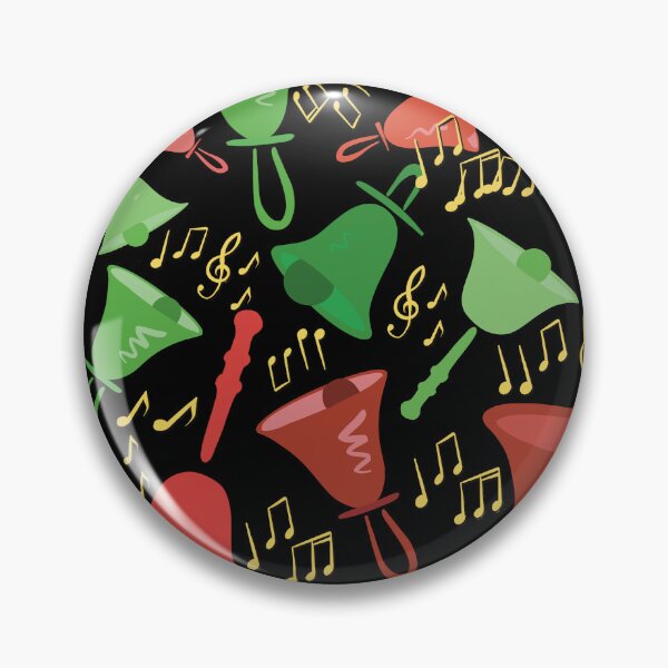 Item preview, Christmas Colorful Handbells And Notes Holiday Pattern designed and sold by SubtleSplit.