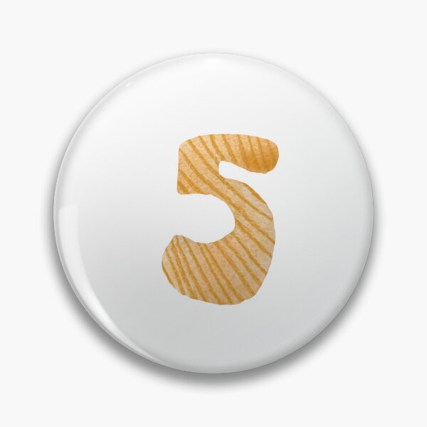 Item preview, Number five yellow textured a watercolor sketch  designed and sold by Yana Mustafina | Boho Soulful Designs.