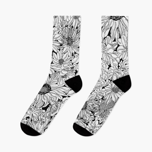 Item preview, Black and White Botanical Drawing designed and sold by YzHmDesign.
