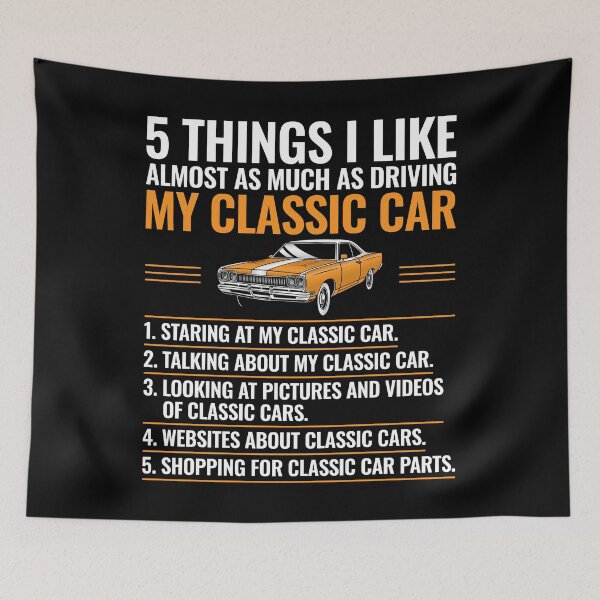 Item preview, 5 Things I Like Classic Car Enthusiast Old Car Guy Car Enthusiast designed and sold by abulfaruque.