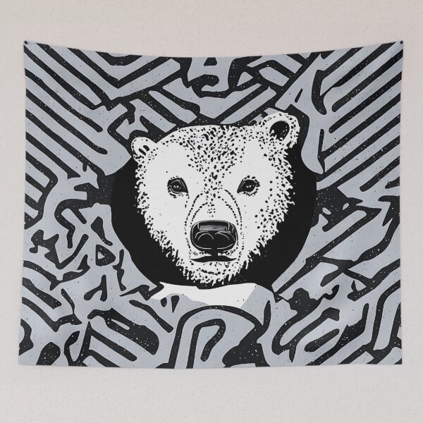 Item preview, Bear logo, geometric, vector, symmetrical, minimalism designed and sold by DrawItOnce.