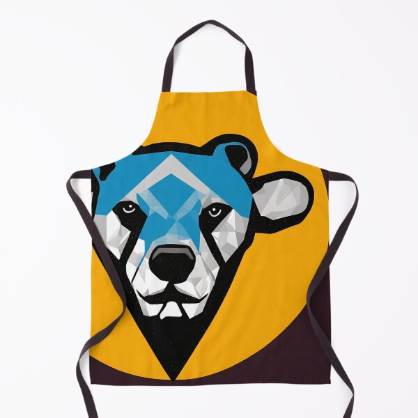 Aperçu de l'œuvre Bear logo, geometric, vector, symmetrical, minimalism créée et vendue par DrawItOnce.