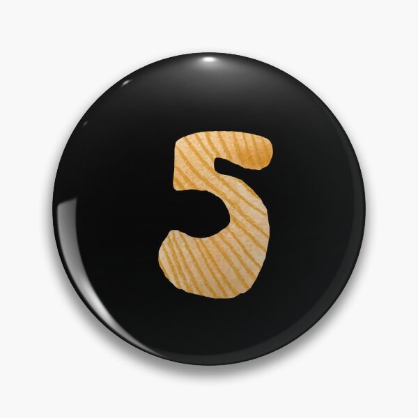 Item preview, Number five yellow textured a watercolor sketch black designed and sold by Yana Mustafina | Boho Soulful Designs.