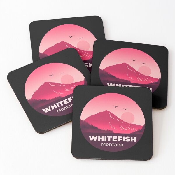 Item preview, Whitefish Montana minimalist landscape  designed and sold by InvestingRoad.
