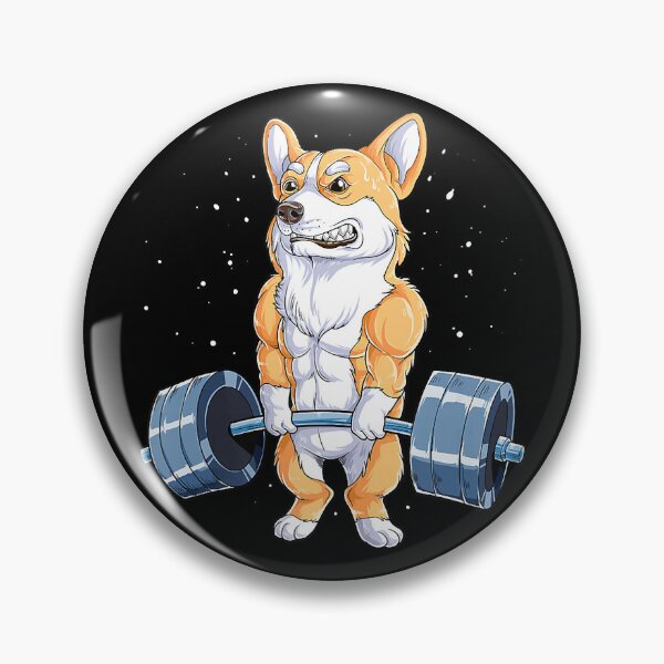 Item preview, Corgi Weightlifting Funny Dog Deadlift Fitness Gym Workout designed and sold by GeorgiHeyward.