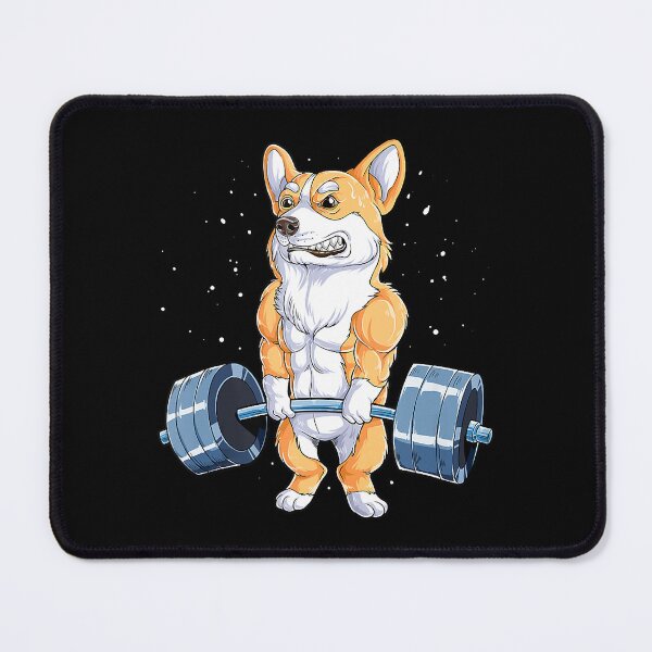 Item preview, Corgi Weightlifting Funny Dog Deadlift Fitness Gym Workout designed and sold by GeorgiHeyward.