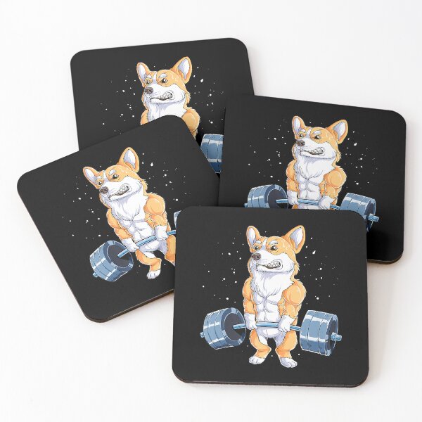 Item preview, Corgi Weightlifting Funny Dog Deadlift Fitness Gym Workout designed and sold by GeorgiHeyward.