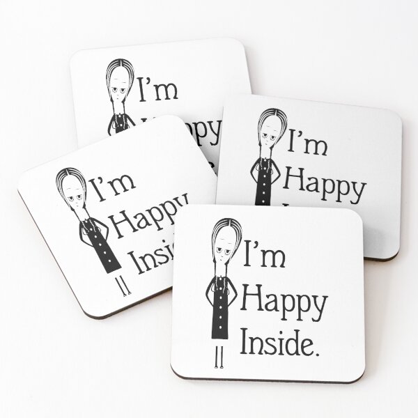 Item preview,  I'm Happy Inside Portrait T-Shirt designed and sold by MoodExtra.