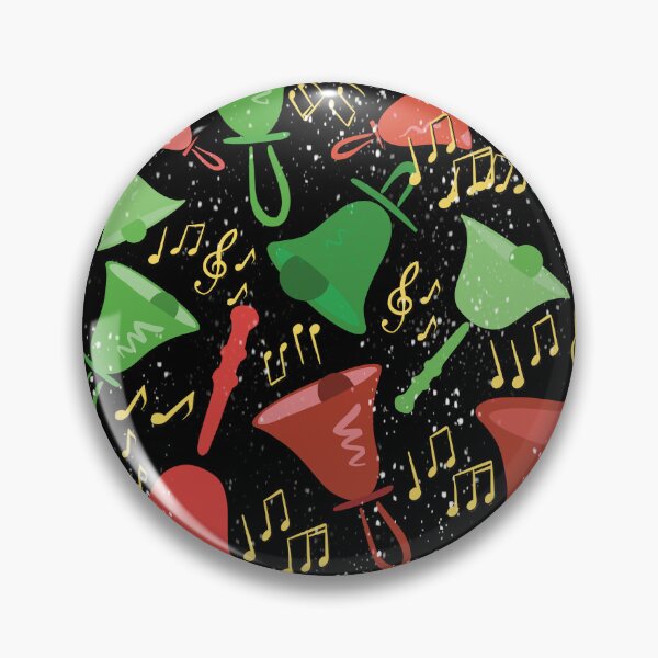 Item preview, Snowing White Christmas Colorful Handbells And Notes With Snow Holiday Pattern designed and sold by SubtleSplit.