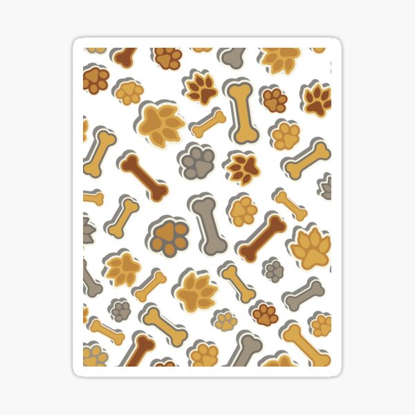 Vista previa del artículo con la obra «patas y huesos de perro», diseñado y vendido por AnaClothes ⭐⭐⭐⭐⭐.