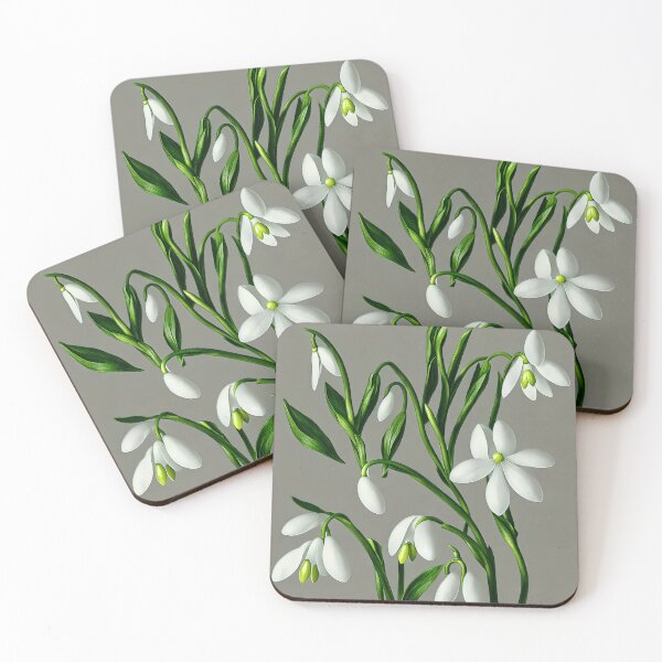 Item preview, Snowdrops for January designed and sold by FamiliarPufferfish.