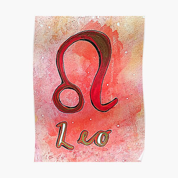 Leo, astrology, zodiac, star sign, horoscope Poster