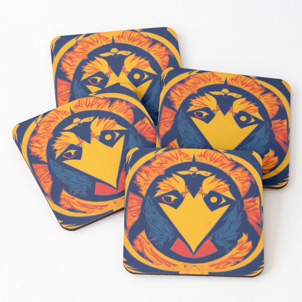 Item preview, Crow logo, geometric, vector, symmetrical, minimalism designed and sold by DrawItOnce.