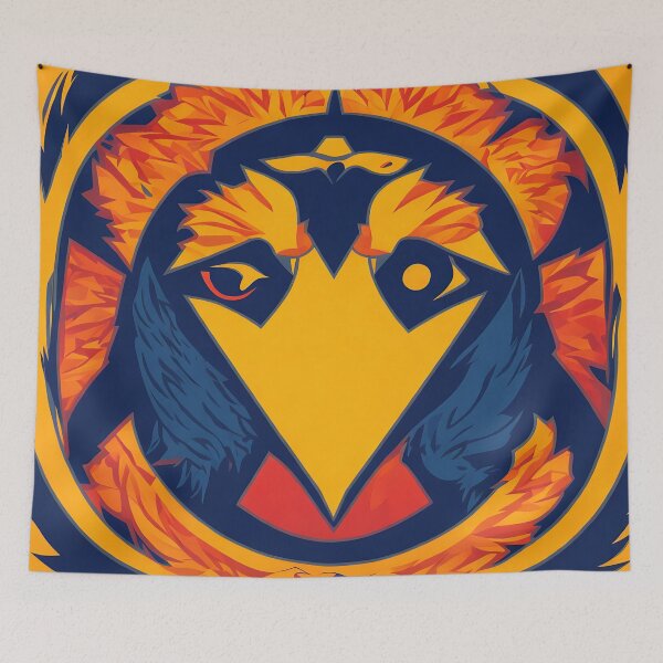 Item preview, Crow logo, geometric, vector, symmetrical, minimalism designed and sold by DrawItOnce.