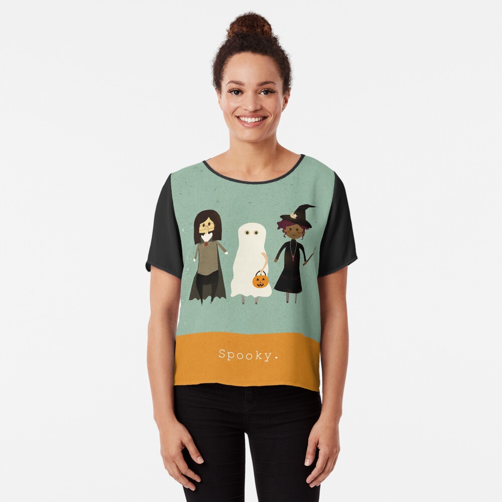 Spooky Chiffon Top