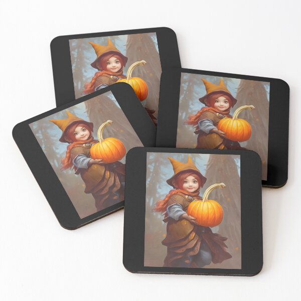 Item preview, Little Girl In Cap With Pumpkin designed and sold by MotionWaves.