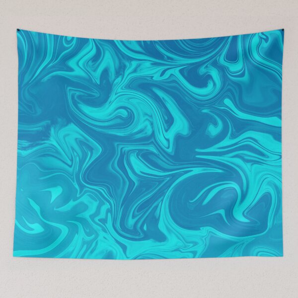 Item preview, Marble Liquid Pattern Blue Watercolor Palette 5 designed and sold by Janzay.