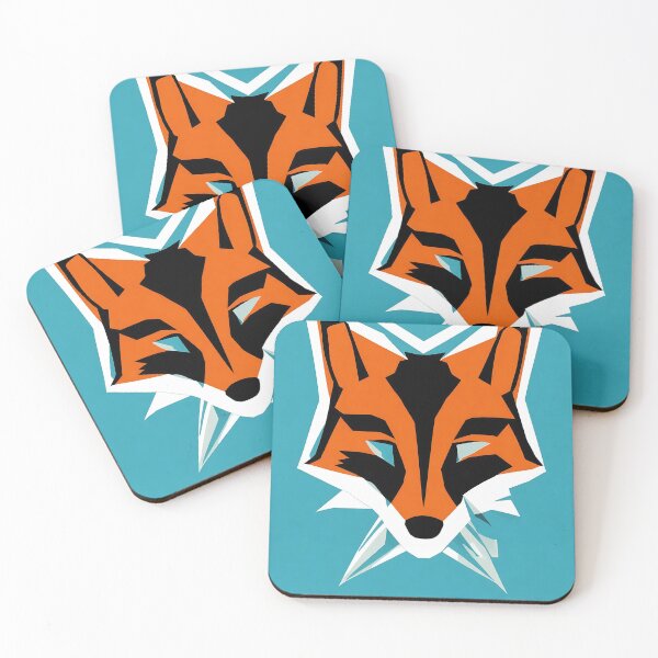Artikelvorschau, Fox logo, geometric, vector, symmetrical, minimalism entworfen und verkauft von DrawItOnce.