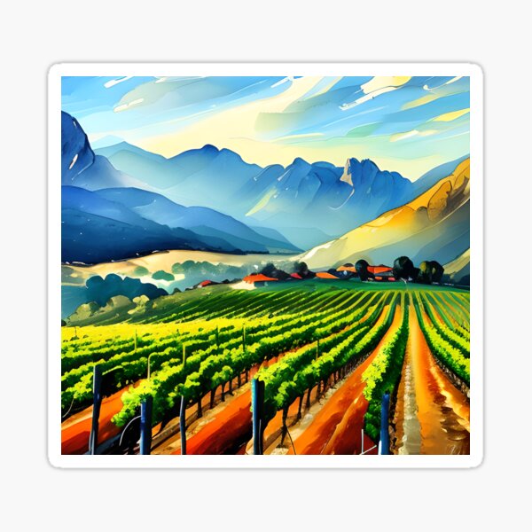 Item preview, Cape Winelands, Franschhoek wine farm designed and sold by Huesoffun.