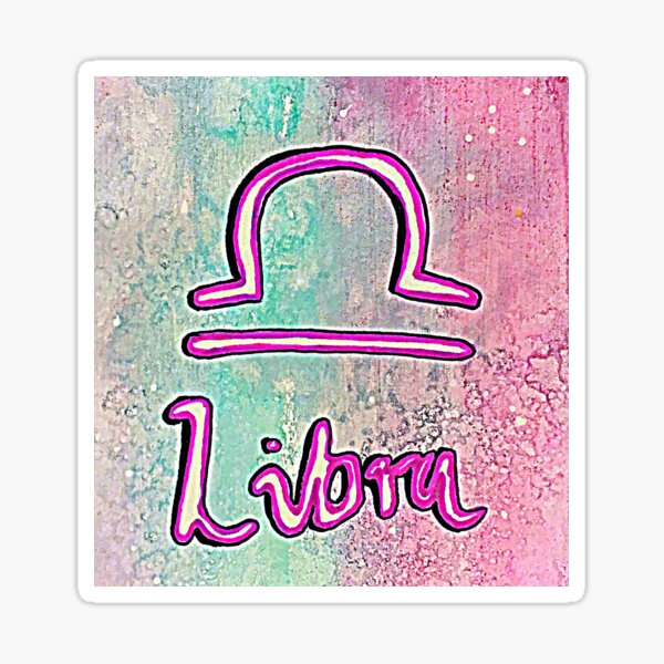 Libra, astrology, horoscopes, zodiac, star signs Sticker
