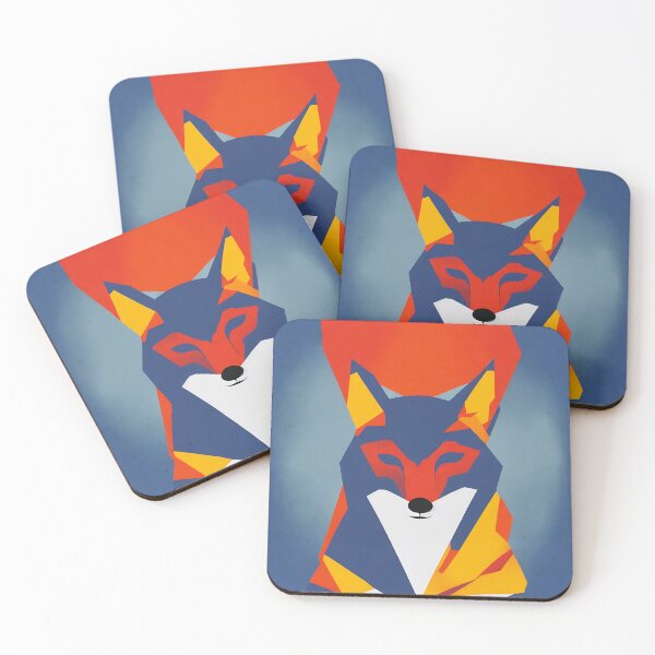 Item preview, Fox logo, geometric, vector, symmetrical, minimalism designed and sold by DrawItOnce.