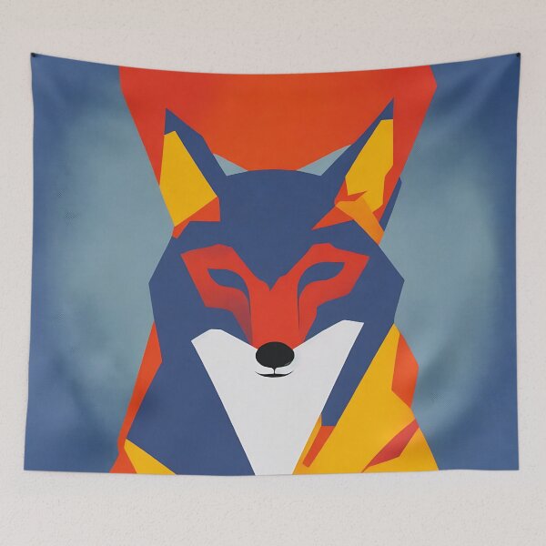 Item preview, Fox logo, geometric, vector, symmetrical, minimalism designed and sold by DrawItOnce.