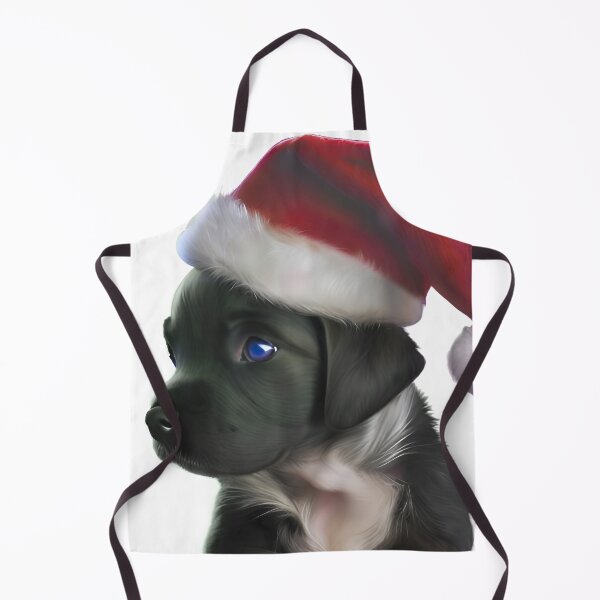 Item preview, Black Lab Puppy is sleepy on Christmas Eve designed and sold by LittlePetDesign.