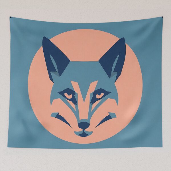 Artikelvorschau, Fox logo, geometric, vector, symmetrical, minimalism entworfen und verkauft von DrawItOnce.