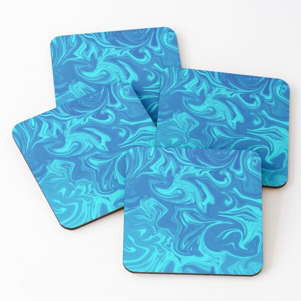 Item preview, Marble Liquid Pattern Blue Watercolor Palette 7 designed and sold by Janzay.