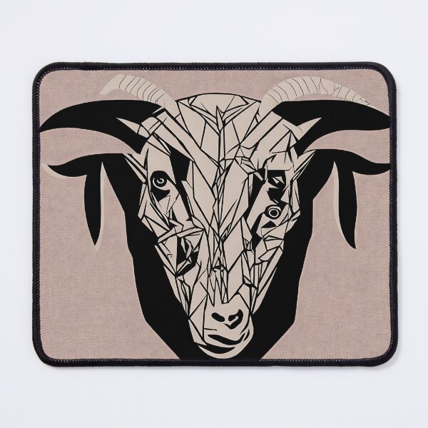 Artikelvorschau, Goat logo, geometric, vector, symmetrical, minimalism entworfen und verkauft von DrawItOnce.