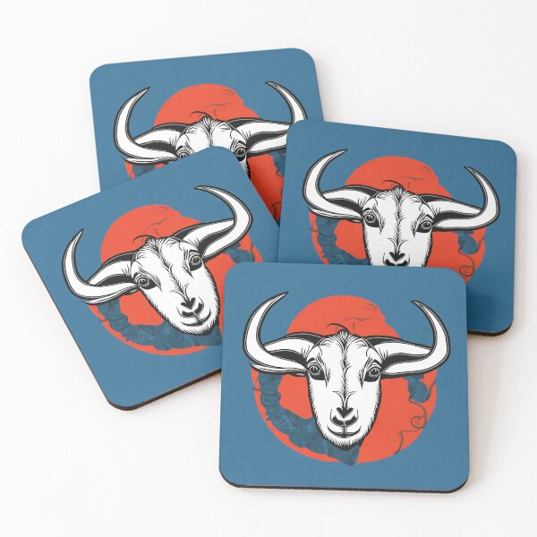 Artikelvorschau, Goat logo, geometric, vector, symmetrical, minimalism entworfen und verkauft von DrawItOnce.