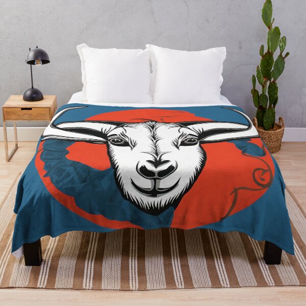 Artikelvorschau, Goat logo, geometric, vector, symmetrical, minimalism entworfen und verkauft von DrawItOnce.