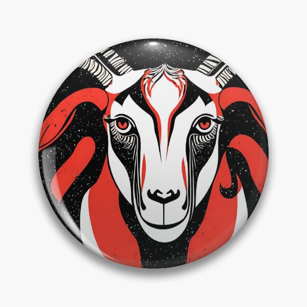 Item preview, Goat logo, geometric, vector, symmetrical, minimalism designed and sold by DrawItOnce.