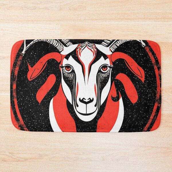 Artikelvorschau, Goat logo, geometric, vector, symmetrical, minimalism entworfen und verkauft von DrawItOnce.