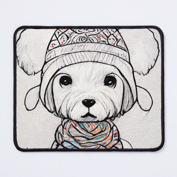 Item preview, Puppy wearing a Christmas Outfit designed and sold by Galviato.