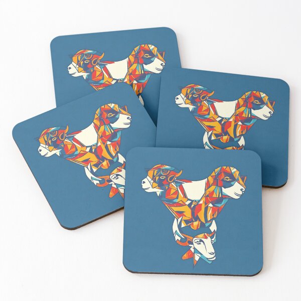 Item preview, Goat logo, geometric, vector, symmetrical, minimalism designed and sold by DrawItOnce.