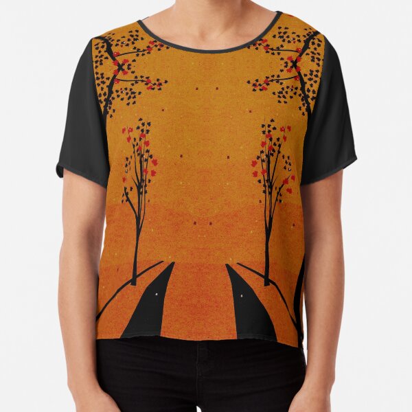 Autumn Path (Day) Chiffon Top