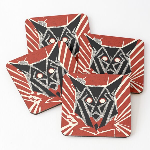 Artikelvorschau, Jackal logo, geometric, vector, symmetrical, minimalism entworfen und verkauft von DrawItOnce.
