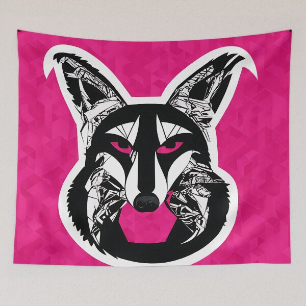 Item preview, Jackal logo, geometric, vector, symmetrical, minimalism designed and sold by DrawItOnce.