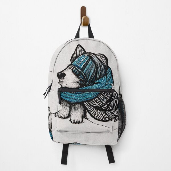 Item preview, Puppy bundled up in winter clothes designed and sold by Galviato.