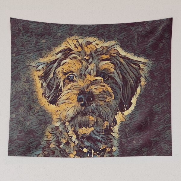 Item preview, Scottish Terrier Stylized Black And Gold designed and sold by McThingummy.
