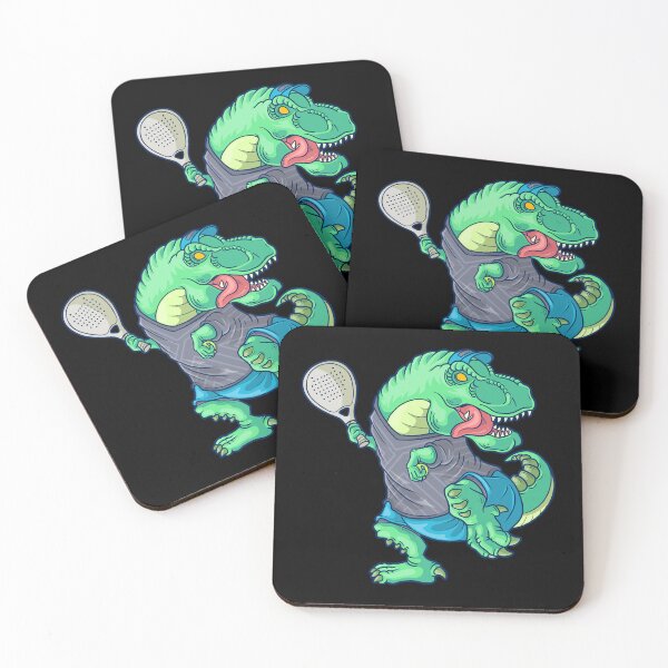 Item preview, Padel Saurus T Rex Dinosaur with Padel Racket  designed and sold by grinta2021.